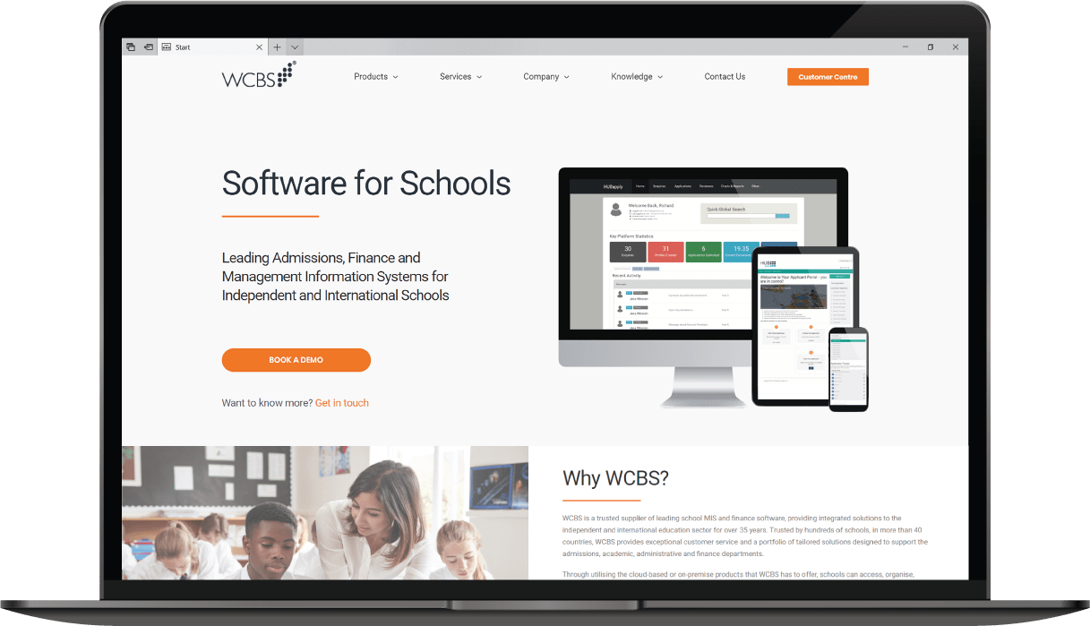 Homepage on laptop device v3-01 wcbs