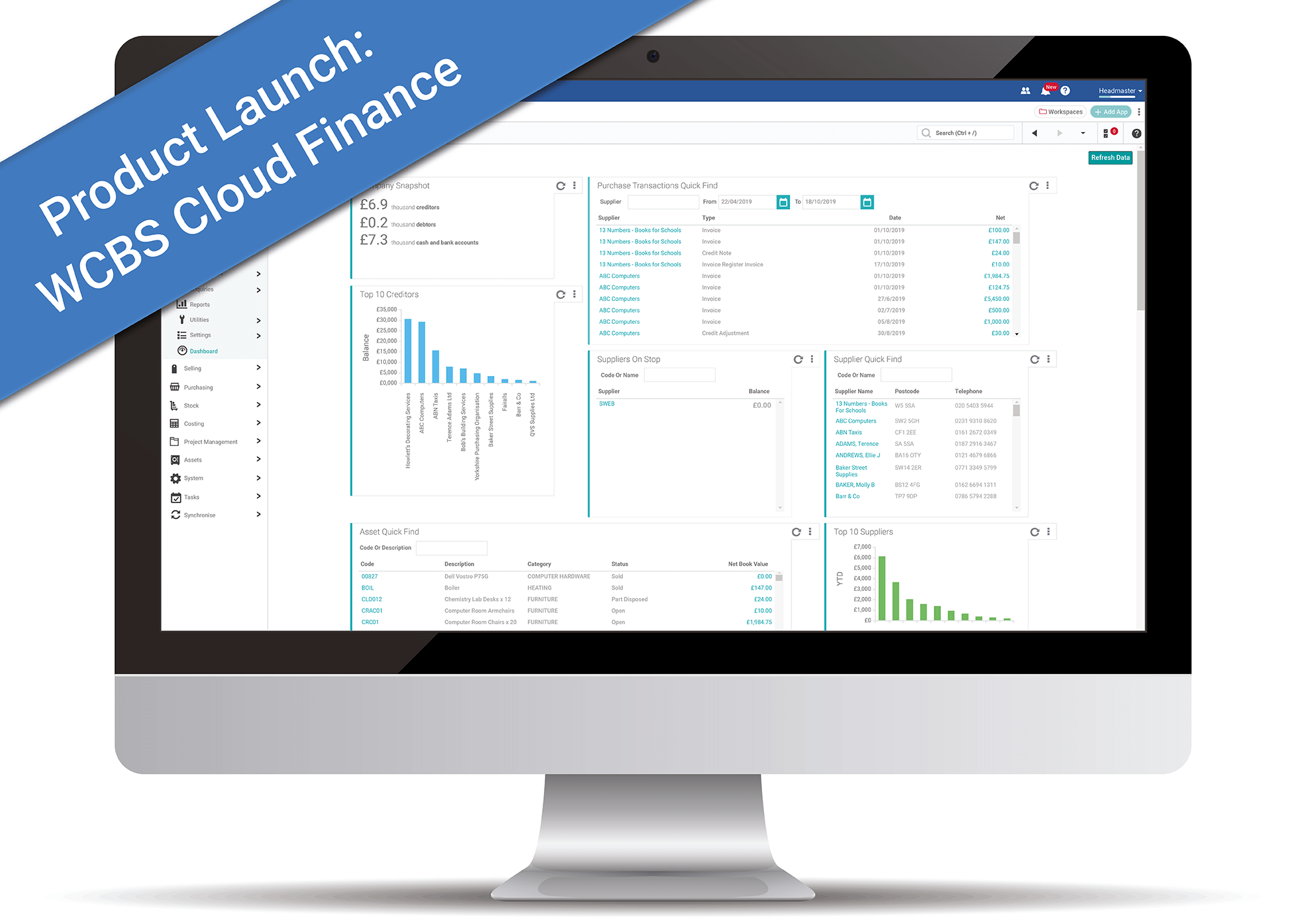 WCBS Cloud Finance Software for Independent Schools