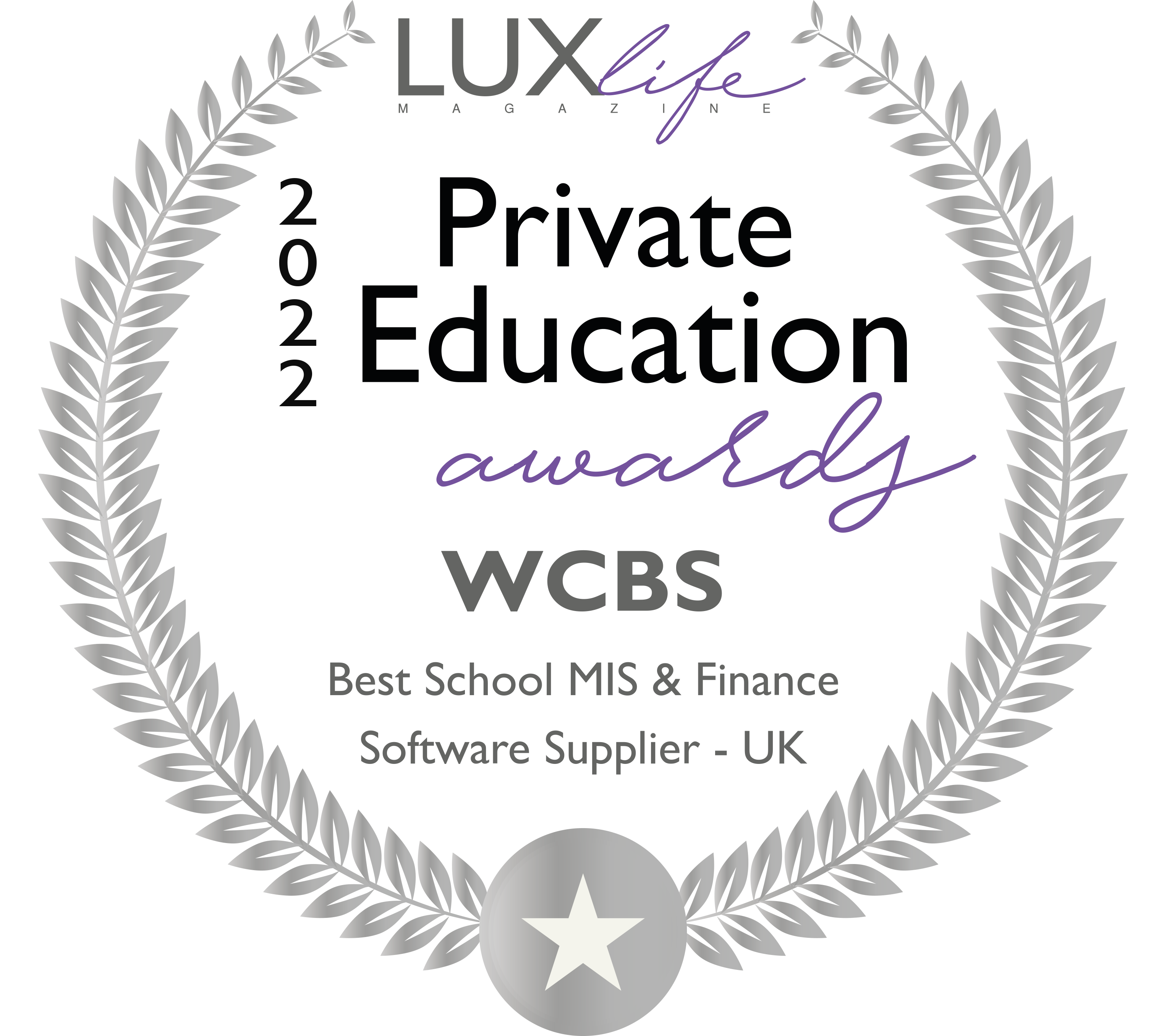 Apr22717 – WCBS – 2022 LUX Private Education Award Winners Logo Lux life private education awards